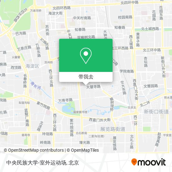 中央民族大学-室外运动场地图