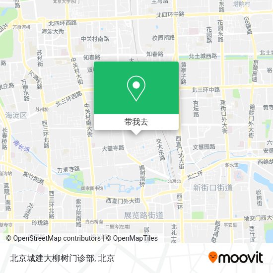 北京城建大柳树门诊部地图