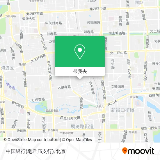 中国银行(皂君庙支行)地图