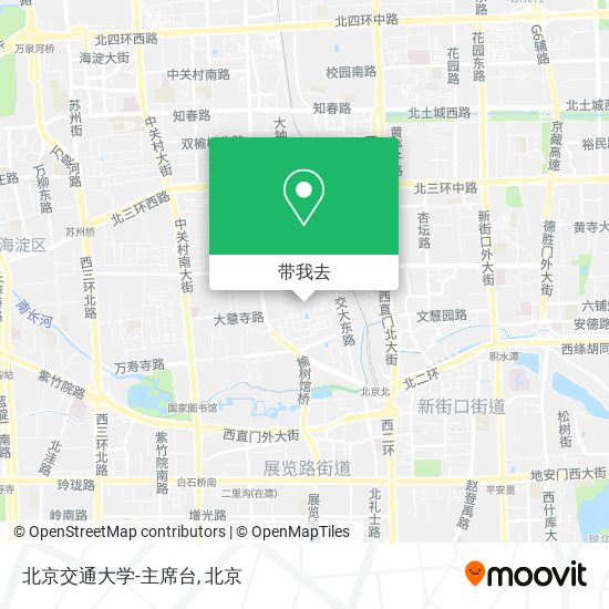 北京交通大学-主席台地图