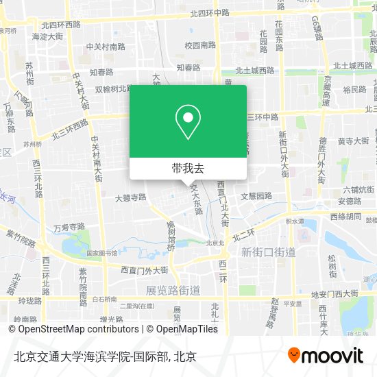 北京交通大学海滨学院-国际部地图