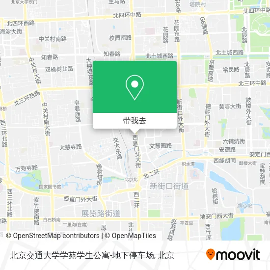 北京交通大学学苑学生公寓-地下停车场地图