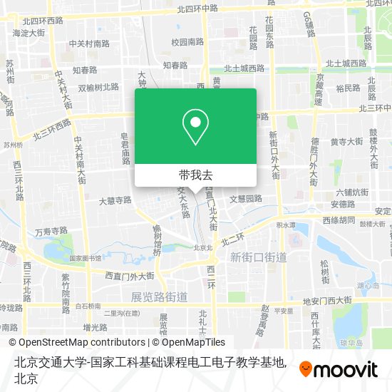 北京交通大学-国家工科基础课程电工电子教学基地地图