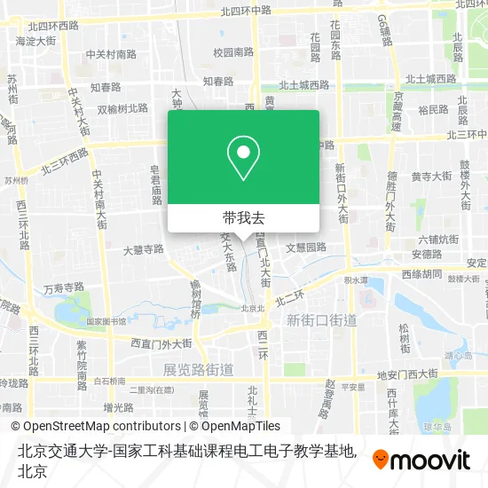 北京交通大学-国家工科基础课程电工电子教学基地地图