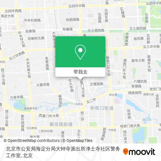 北京市公安局海淀分局大钟寺派出所净土寺社区警务工作室地图