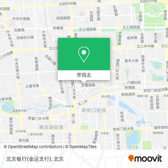 北京银行(金运支行)地图