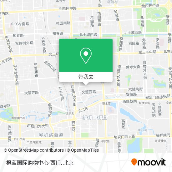 枫蓝国际购物中心-西门地图
