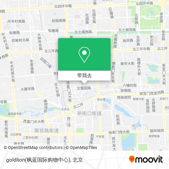 goldlion(枫蓝国际购物中心)地图