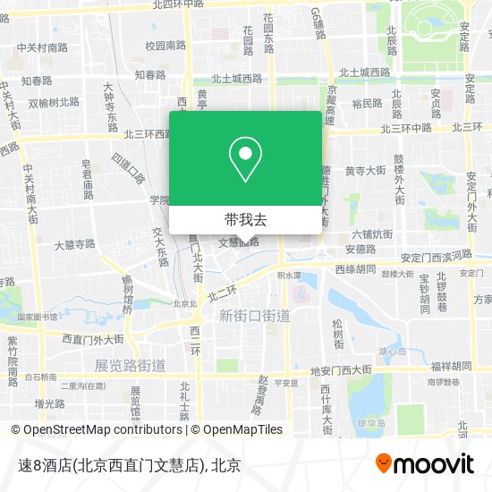 速8酒店(北京西直门文慧店)地图