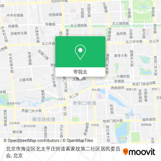 北京市海淀区北太平庄街道索家坟第二社区居民委员会地图