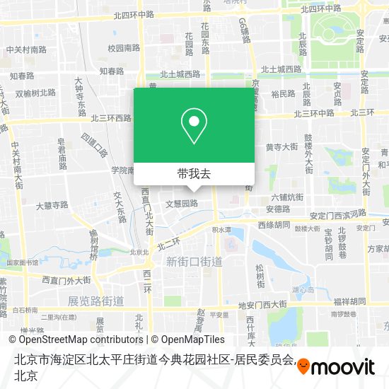 北京市海淀区北太平庄街道今典花园社区-居民委员会地图