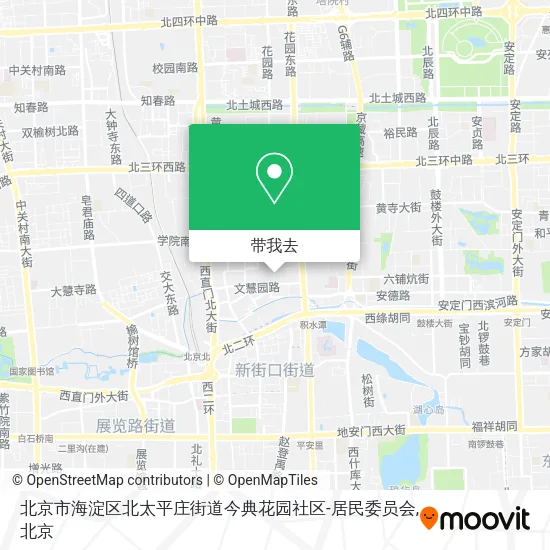 北京市海淀区北太平庄街道今典花园社区-居民委员会地图