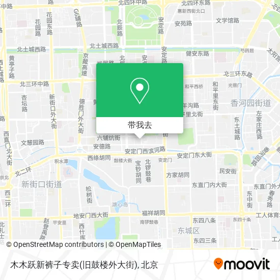 木木跃新裤子专卖(旧鼓楼外大街)地图