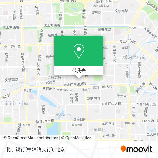 北京银行(中轴路支行)地图