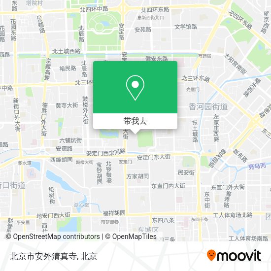 北京市安外清真寺地图