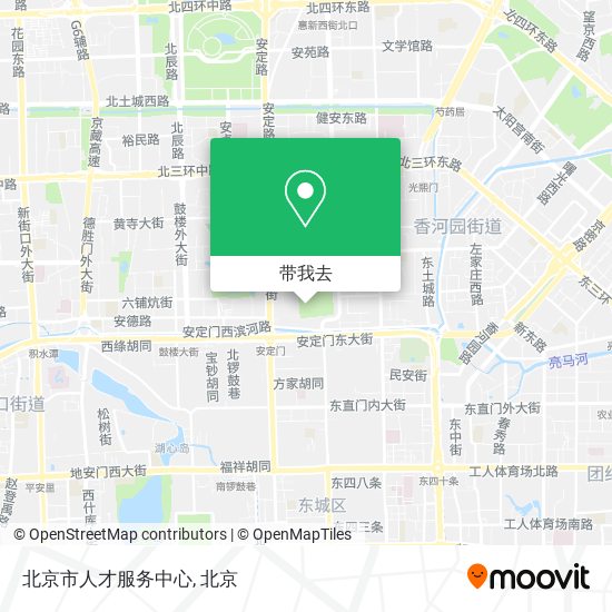 北京市人才服务中心地图