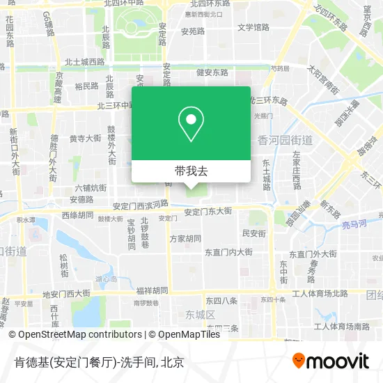 肯德基(安定门餐厅)-洗手间地图