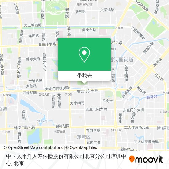 中国太平洋人寿保险股份有限公司北京分公司培训中心地图