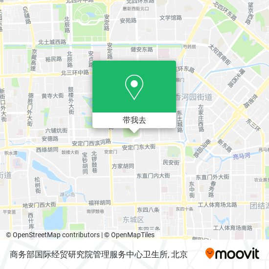 商务部国际经贸研究院管理服务中心卫生所地图
