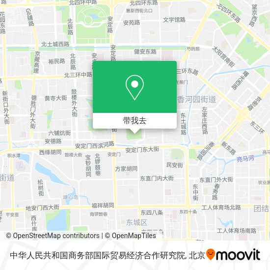 中华人民共和国商务部国际贸易经济合作研究院地图