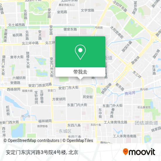 安定门东滨河路3号院4号楼地图