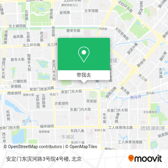 安定门东滨河路3号院4号楼地图
