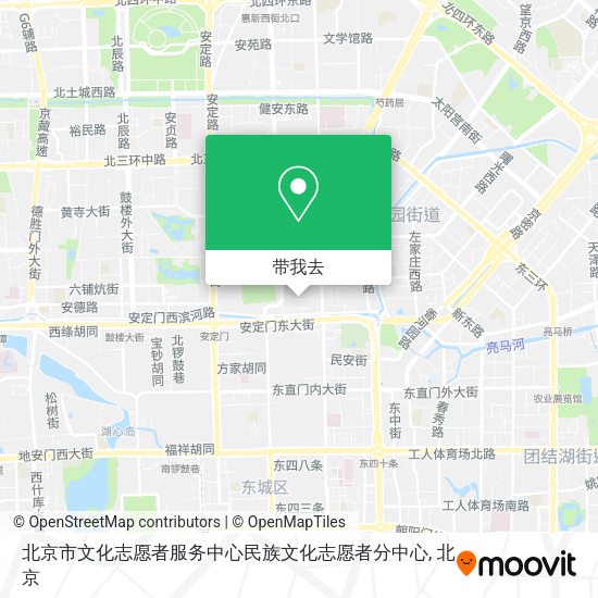 北京市文化志愿者服务中心民族文化志愿者分中心地图