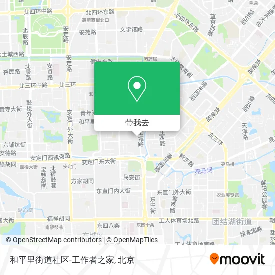 和平里街道社区-工作者之家地图