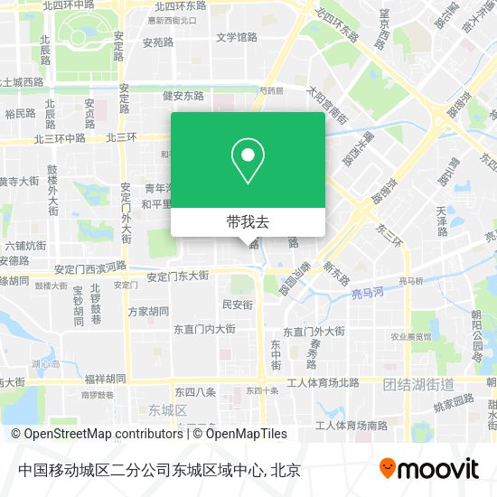 中国移动城区二分公司东城区域中心地图