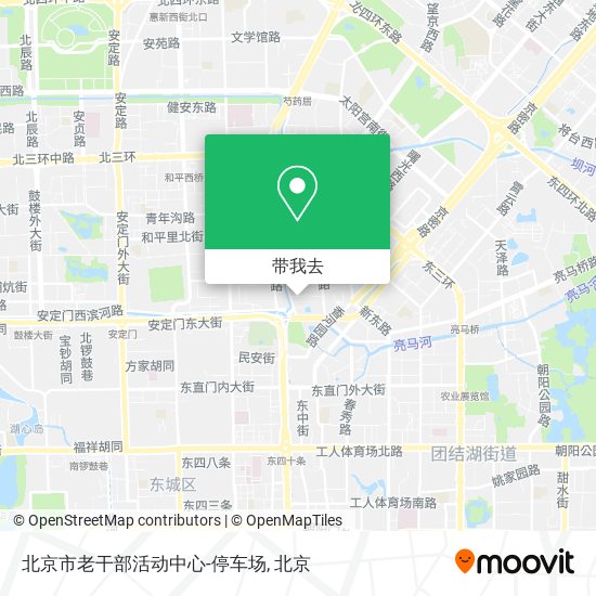 北京市老干部活动中心-停车场地图