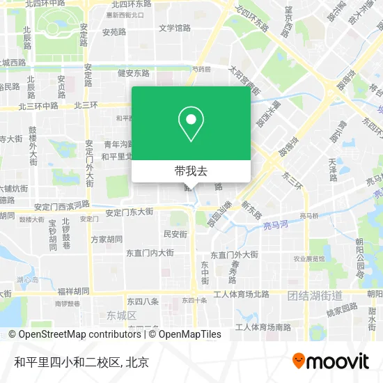 和平里四小和二校区地图