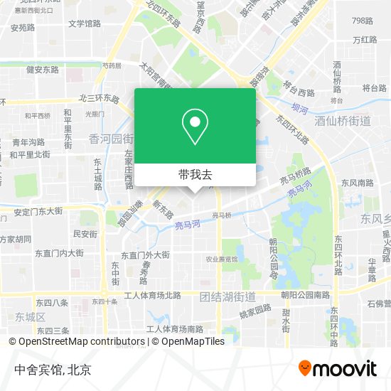 中舍宾馆地图