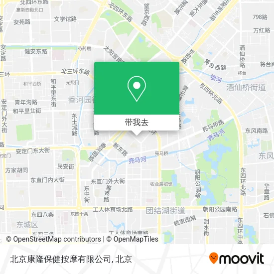 北京康隆保健按摩有限公司地图