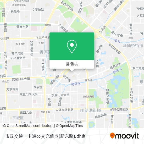 市政交通一卡通公交充值点(新东路)地图