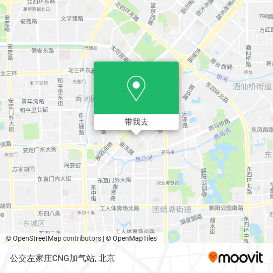 公交左家庄CNG加气站地图