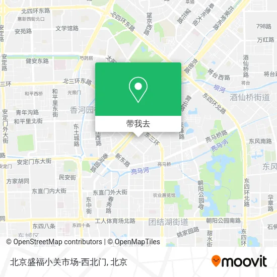 北京盛福小关市场-西北门地图