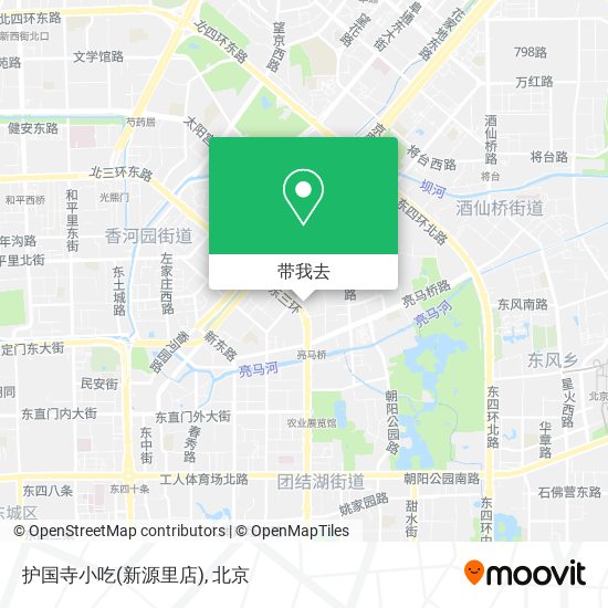 护国寺小吃(新源里店)地图