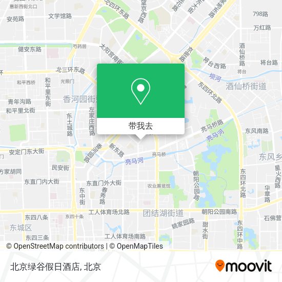 北京绿谷假日酒店地图