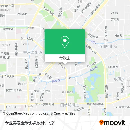 专业美发金米形象设计地图