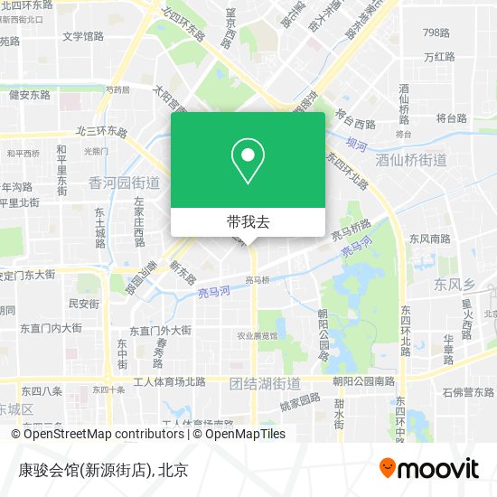 康骏会馆(新源街店)地图