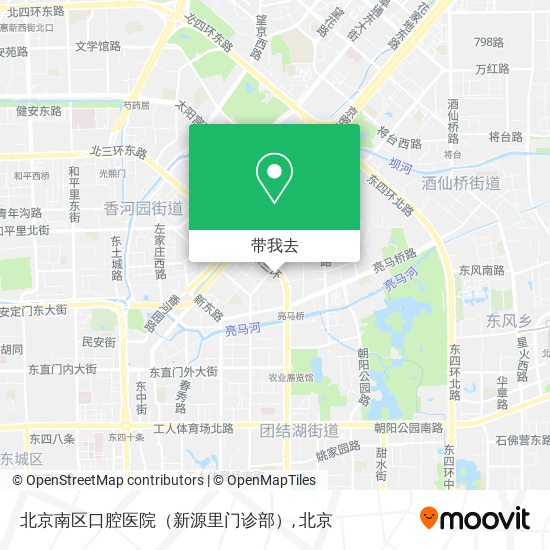 北京南区口腔医院（新源里门诊部）地图