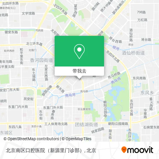北京南区口腔医院（新源里门诊部）地图