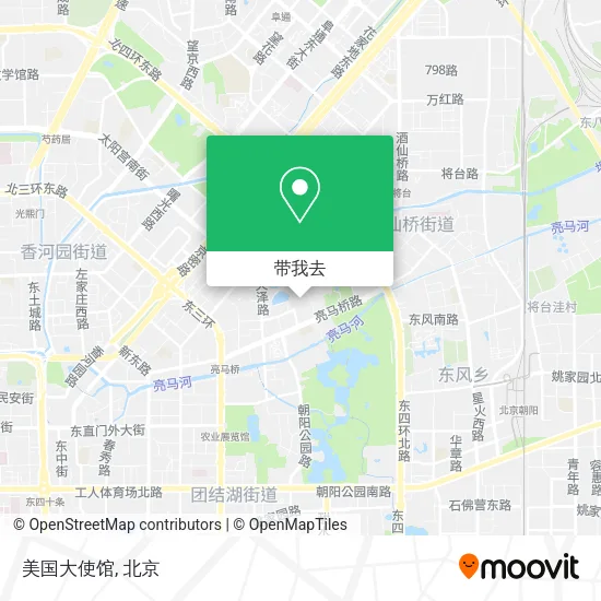 美国大使馆地图