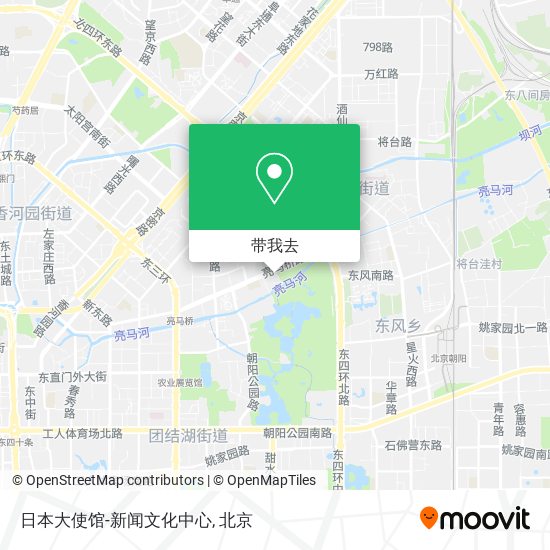 日本大使馆-新闻文化中心地图