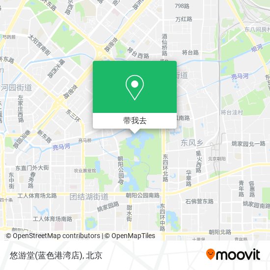 悠游堂(蓝色港湾店)地图