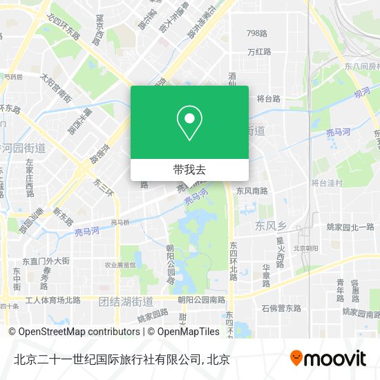 北京二十一世纪国际旅行社有限公司地图