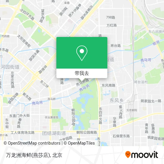 万龙洲海鲜(燕莎店)地图