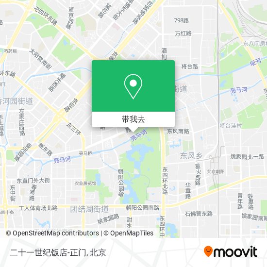 二十一世纪饭店-正门地图