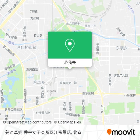 蔓迪卓妮·香舍女子会所珠江帝景店地图