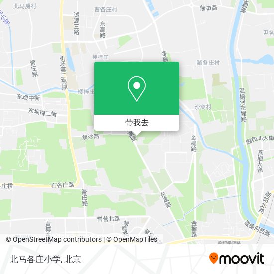 北马各庄小学地图